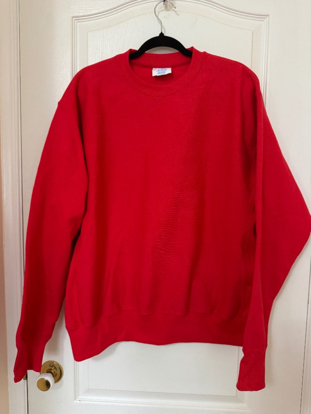 Champion Reverse Weave Crewneck Sweater Size Large Red